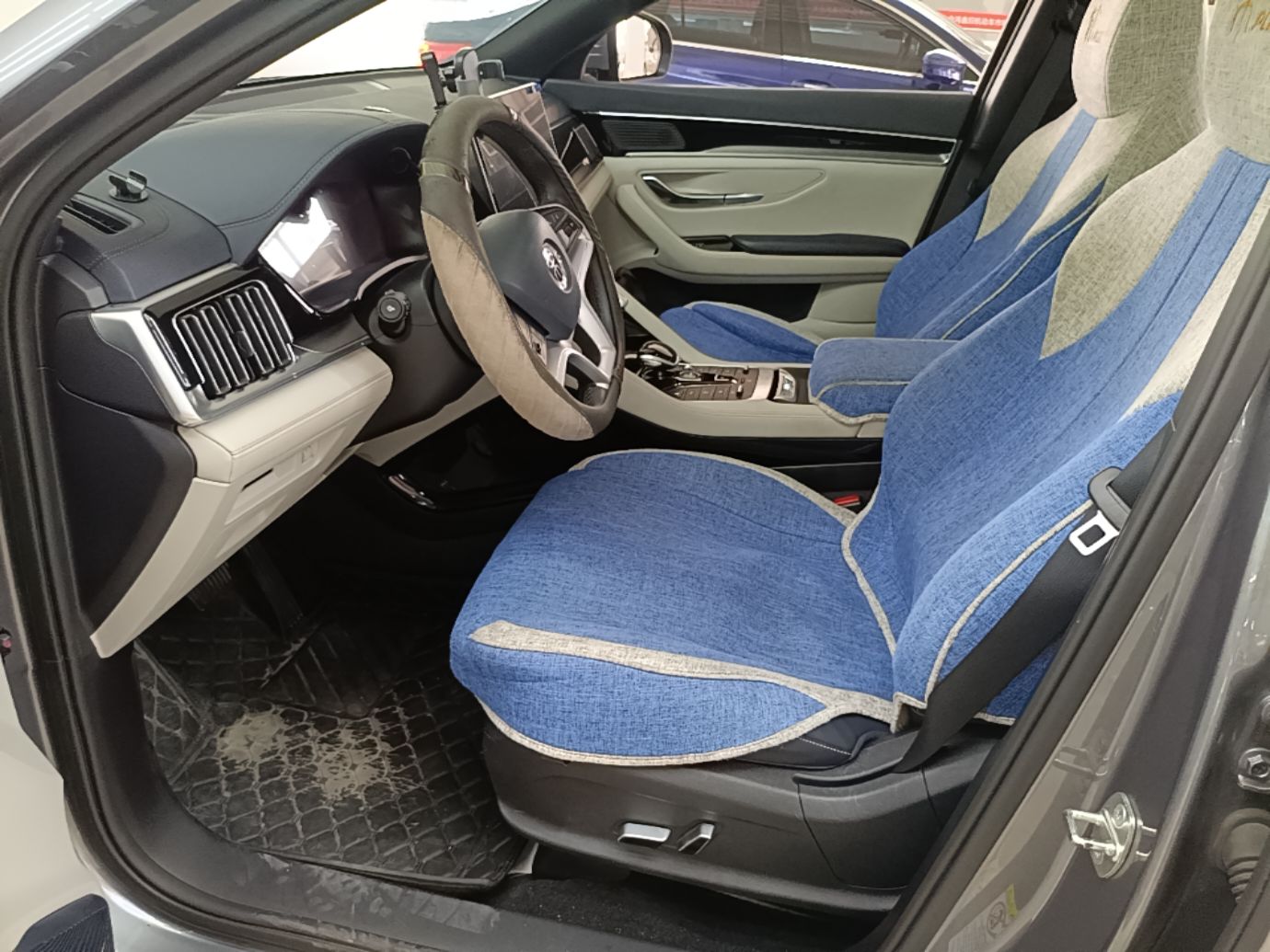 A primeira fila do carro