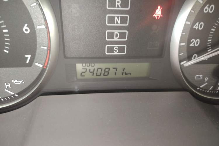 Used Toyota Land Cruiser  Odometer Close Up