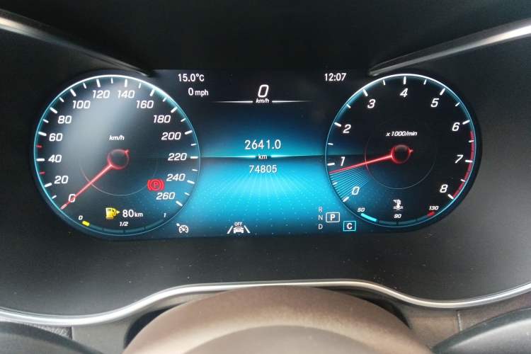 Used Mercedes-Benz GLC 2022 Refreshed GLC 300 L 4MATIC Dynamic Edition Prestige Version Odometer Close Up