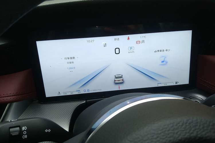 Used Hongqi H5 2024 2.0T Automatic Smart Connect Flagship Edition Odometer Close Up