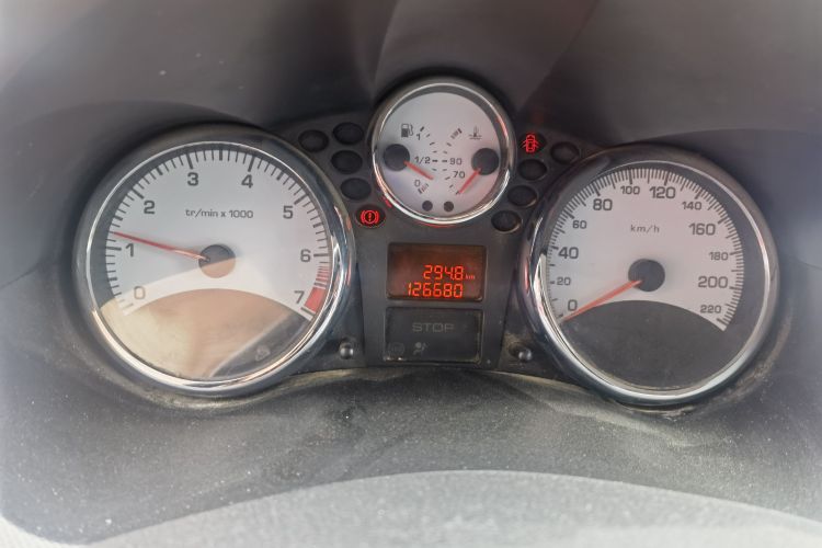 Used Peugeot 207 2011 Sedan 1.4L Manual Yule Edition Odometer Close Up