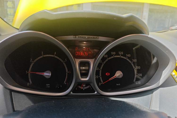 Used Ford Fiesta 2011 Hatchback 1.5L Automatic Sport Model Odometer Close Up