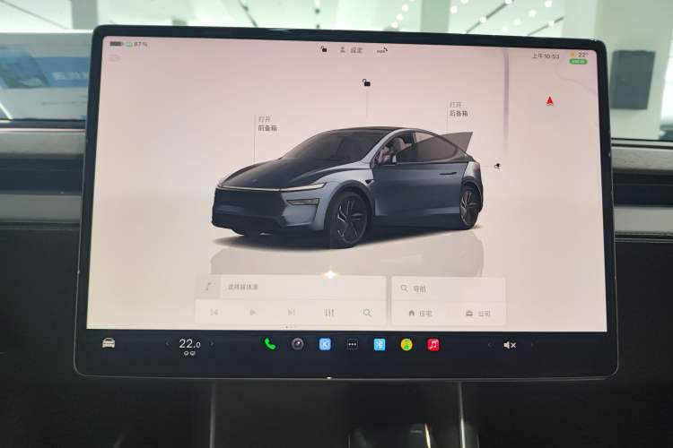 Used Tesla Model Y 2025 Rear-Wheel-Drive Version Audio And AC Panel