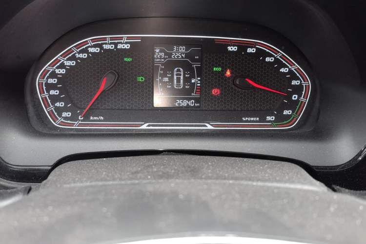 Used Chery New Energy Tiggo 3xe 2018 400 Comfort Edition Odometer Close Up