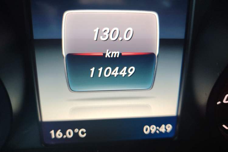 Used Mercedes-Benz GLC 2017 GLC 300 4MATIC Sport Edition Odometer Close Up