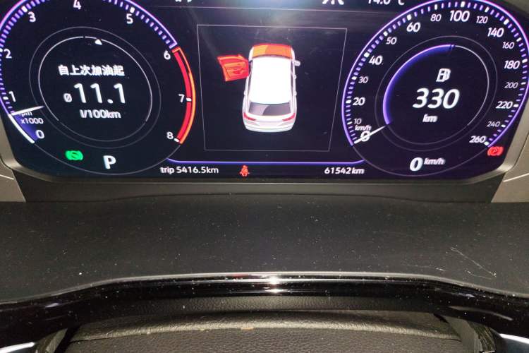 Used Volkswagen Teramont X 2019 530 V6 Four-Wheel Drive Prestige Flagship Edition Odometer Close Up