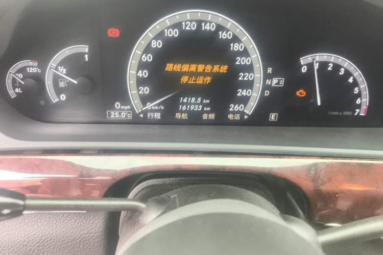 Used Mercedes-Benz S-Class 2011 S 350 L CGI Odometer Close Up