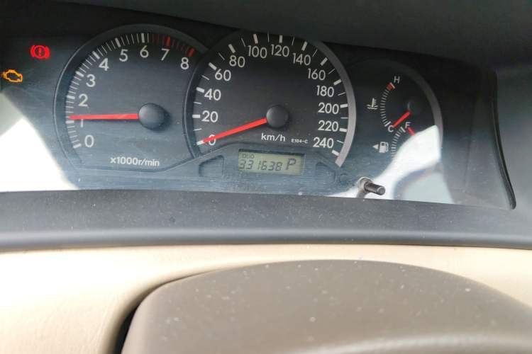 Used Toyota Corolla EX 2011 1.6L Automatic Classic Edition Odometer Close Up