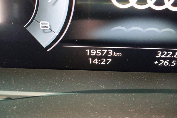 Used Audi Q8 2021 55 TFSI Prestige Dynamic Edition Odometer Close Up