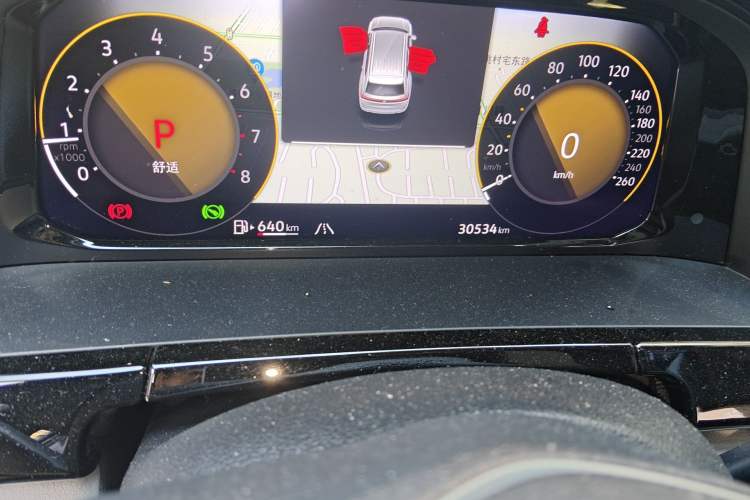 Used Volkswagen Teramont 2024 380TSI All-Wheel Drive Longyao Edition Odometer Close Up