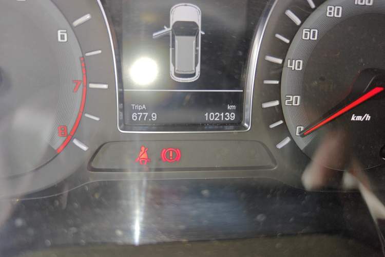 Used GAC Trumpchi GS4 2017 235T Manual Two-Wheel Drive Luxury Edition Odometer Close Up