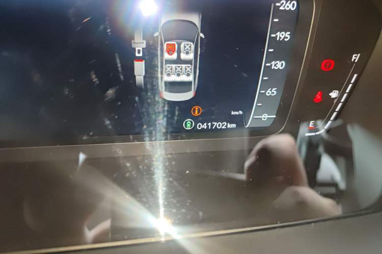 Used Honda Civic 2023 240TURBO CVT Dynamic Edition Odometer Close Up