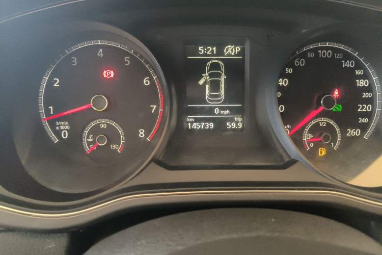 Used Volkswagen Passat 2016 280TSI DSG Prestige Edition Odometer Close Up