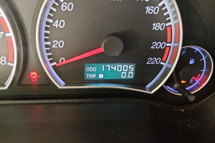 Used Haima Fumei 2013 Sedan 1.6L Manual Fashion Edition Odometer Close Up