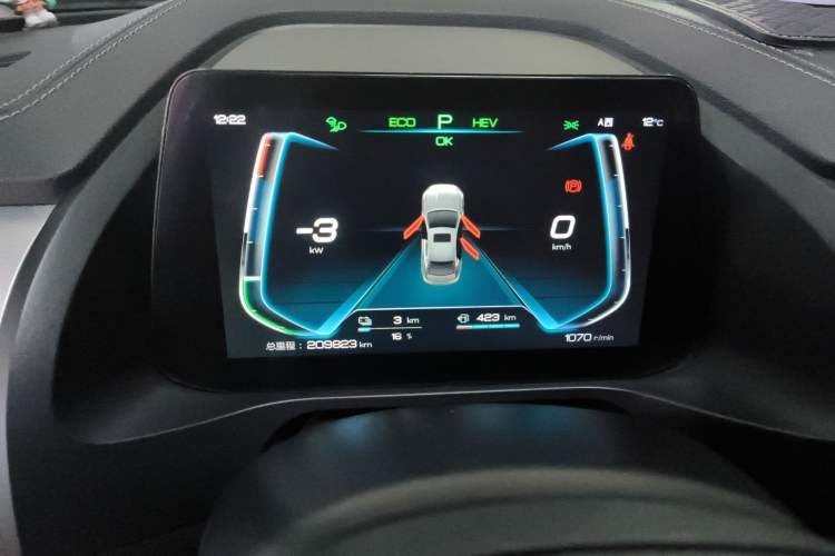 Used BYD Qin Pro New Energy 2019 DM Super Edition 1.5TI Automatic Smart Connect X-Trail Model China VI Standard Instrument Cluster