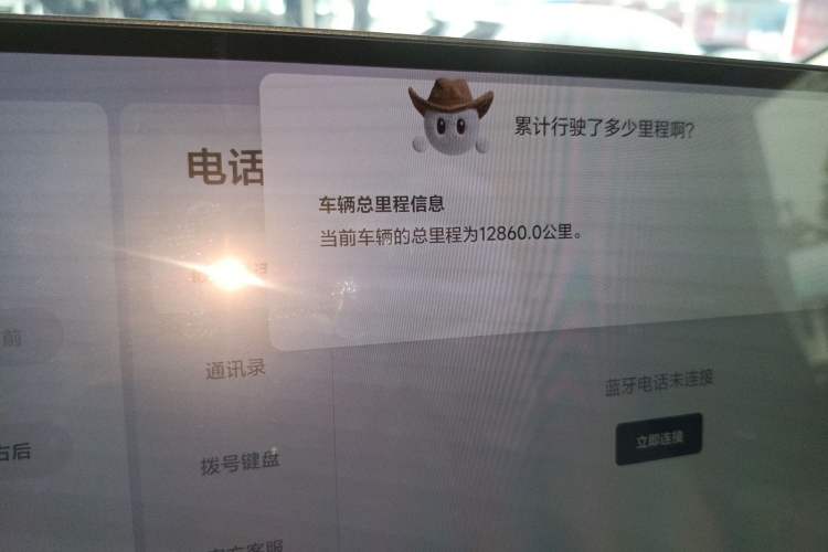 Used Li Auto MEGA 2025 Home Family Special Edition Odometer Close Up