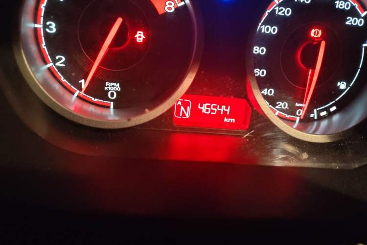 Used MG 3 2014 1.5L AMT Elite Edition Odometer Close Up