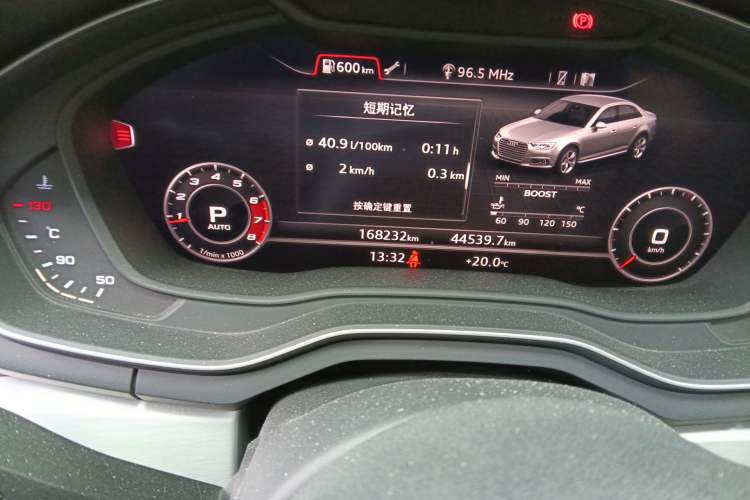 Used Audi A4L 2018 30th Anniversary Edition 40 TFSI Fashion Model Odometer Close Up