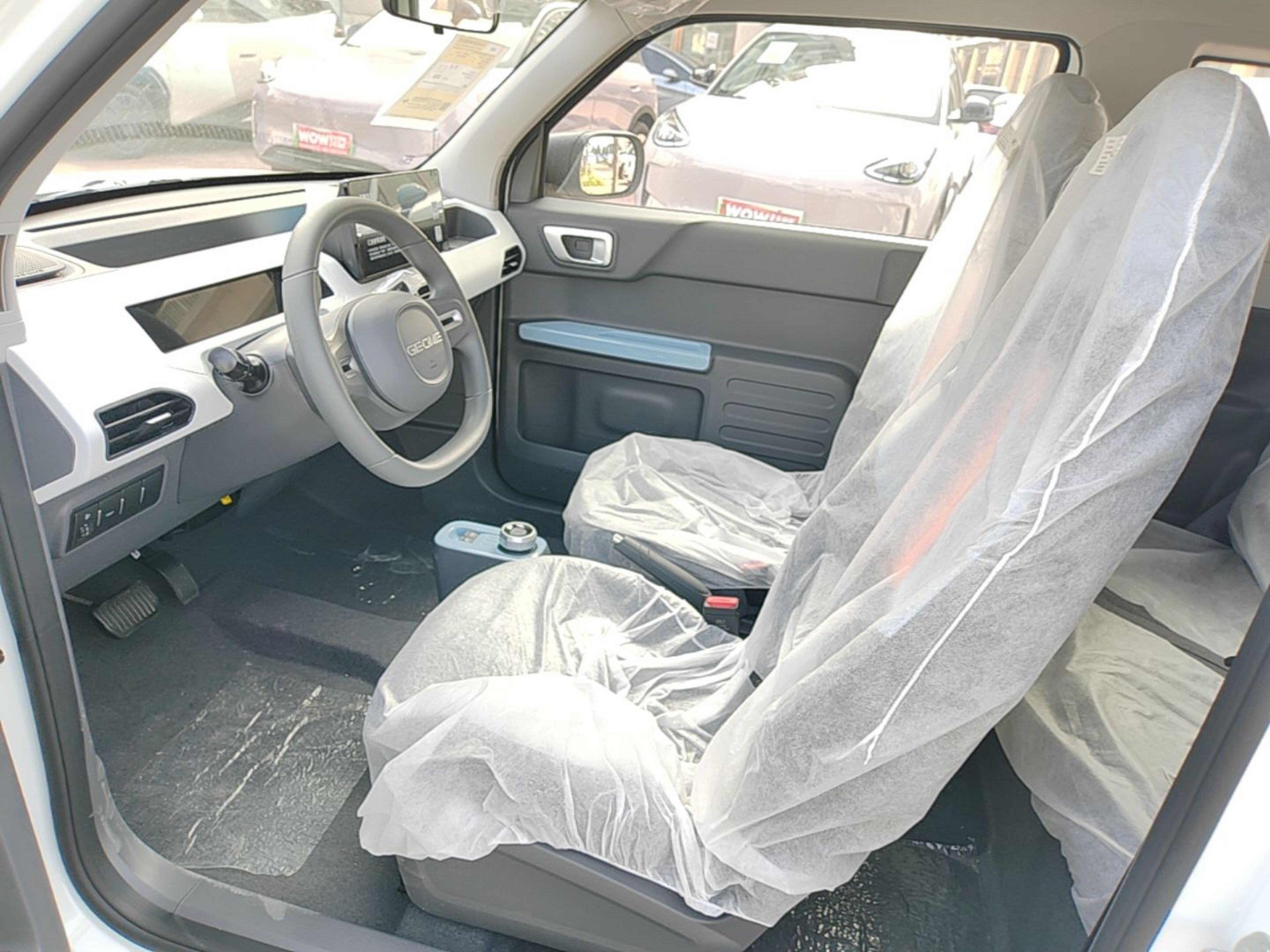 Vordere Reihe im Auto
