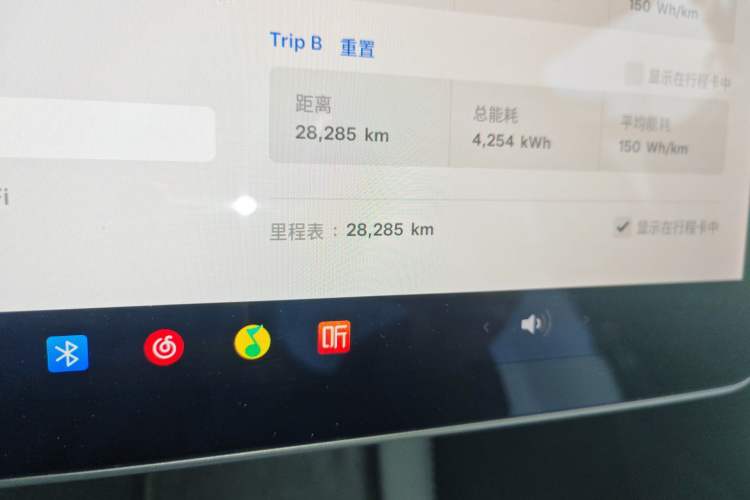 Used Tesla Model 3 2021 Standard Range Rear-Wheel Drive Upgraded Version 3D6 Odometer Close Up