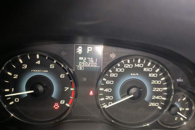 Used Subaru Legacy 2010 2.5GT Luxury Edition Odometer Close Up