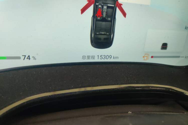 Used BYD Han 2024 DM-i Glory Edition 121KM Elite Model Odometer Close Up
