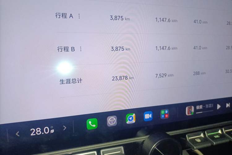 Used Xiaomi Auto SU7 Ultra 2025 Ultra Model Odometer Close Up