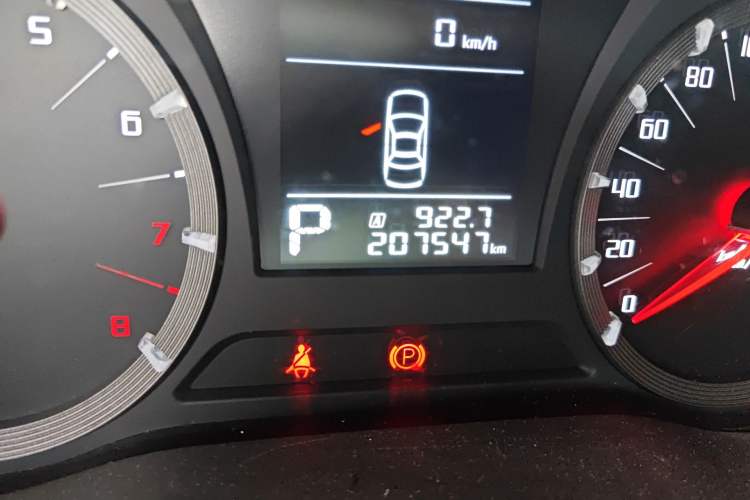 Used GAC Trumpchi GA6 2016 235T DCT Elite Edition Odometer Close Up