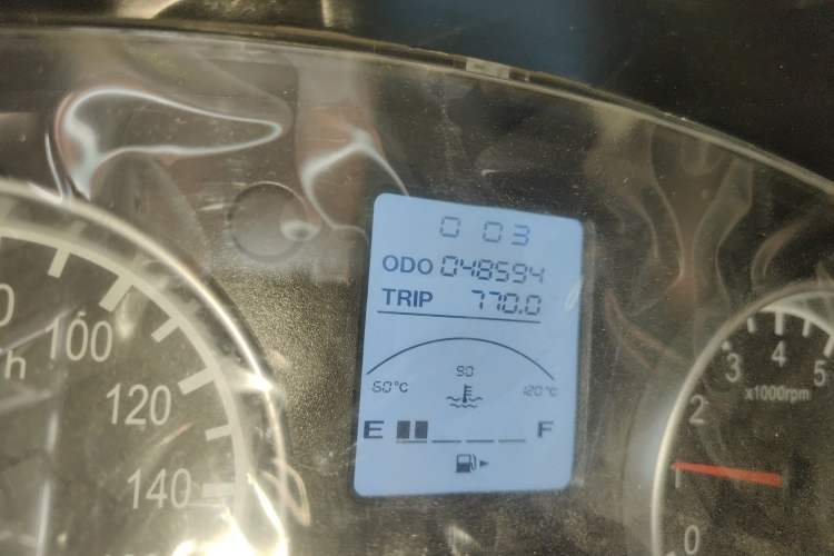 Used Jinbei Hiace X30 2019 1.5L Van Comfort Model China VI SWC15M Odometer Close Up