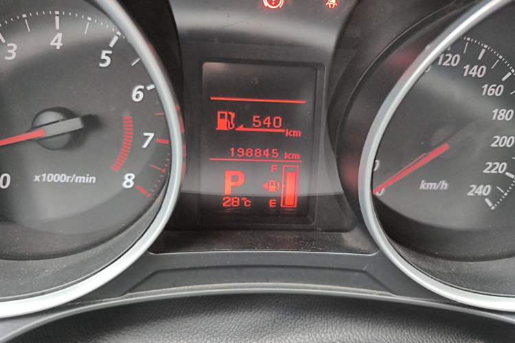 Used Mitsubishi ASX 2013 2.0L CVT Two-Wheel Drive Elite Edition Odometer Close Up