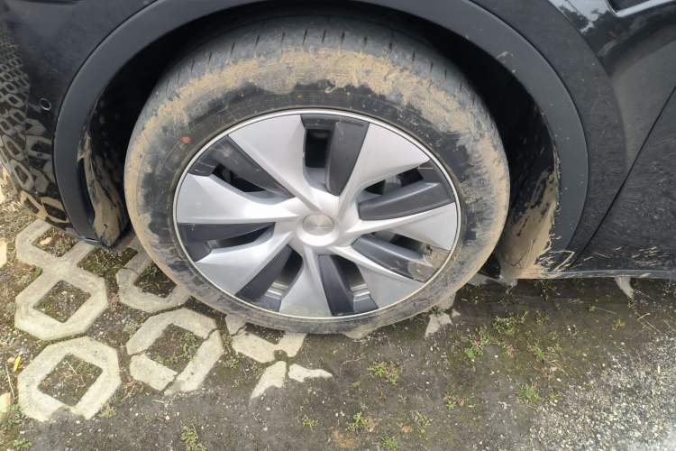 Used Tesla Model Y 2021 Standard Range Rear-Wheel Drive Version Left Front Wheel Hub