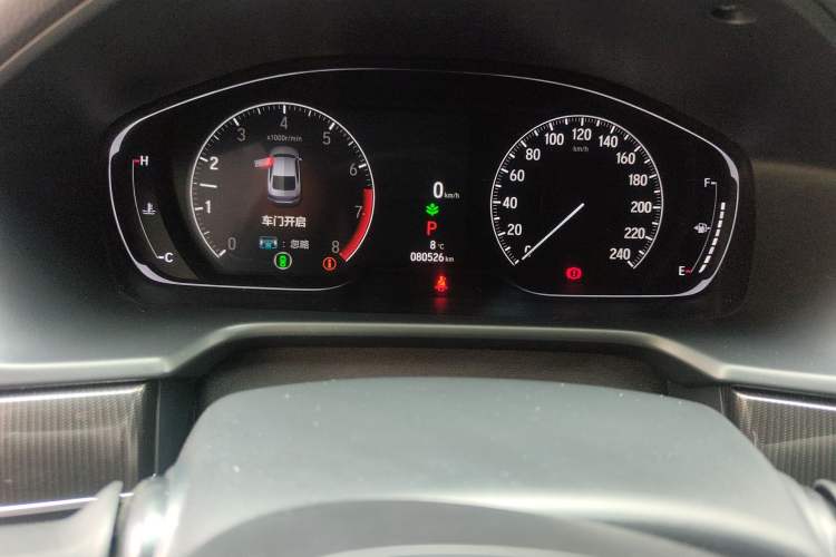 Used Honda Accord 2022 260TURBO Phantom Night · Prestige Edition Odometer Close Up