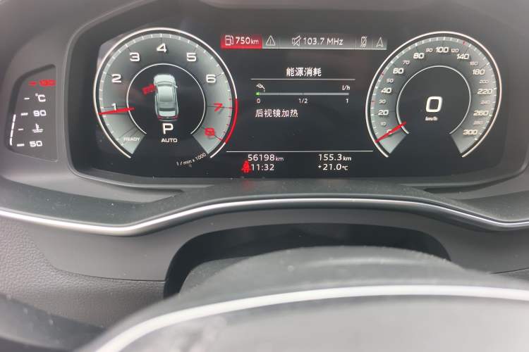 Used Audi A6L 2023 45 TFSI Prestige Dynamic Edition Odometer Close Up