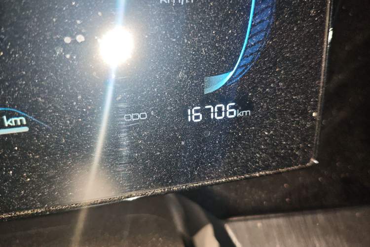 Used BYD Qin PLUS 2024 HONOR Edition DM-i 55KM Leading Model Odometer Close Up