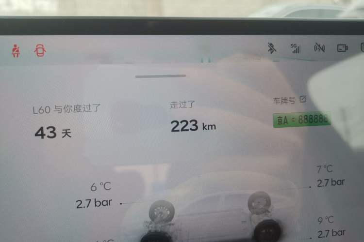 Used ONVO L60 2025 Model—85 kWh All-Wheel-Drive Version
