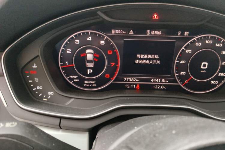 Used Audi A4L 2018 30th Anniversary Edition 40 TFSI Fashion Model Odometer Close Up