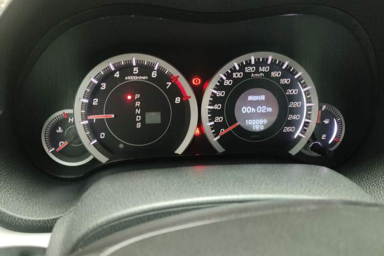 Used Honda Spirior 2009 2.4L Luxury Edition Odometer Close Up
