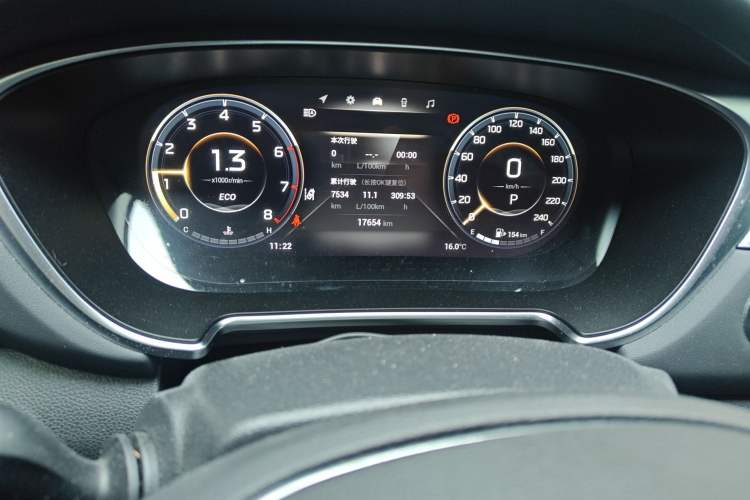 Used GAC Trumpchi GS4 PLUS 2021 270T Automatic Galaxy Edition Odometer Close Up