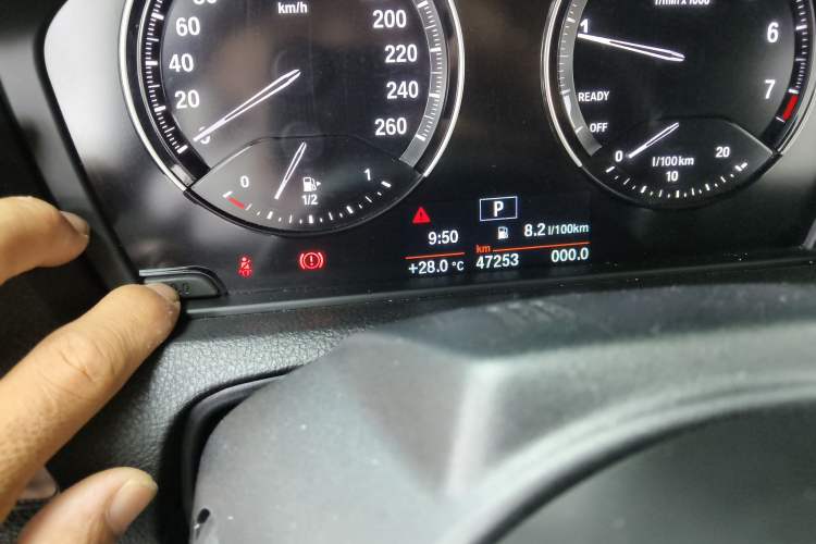 Used BMW 2 Series 2019 225i Convertible Coupe Sports Design Package Odometer Close Up