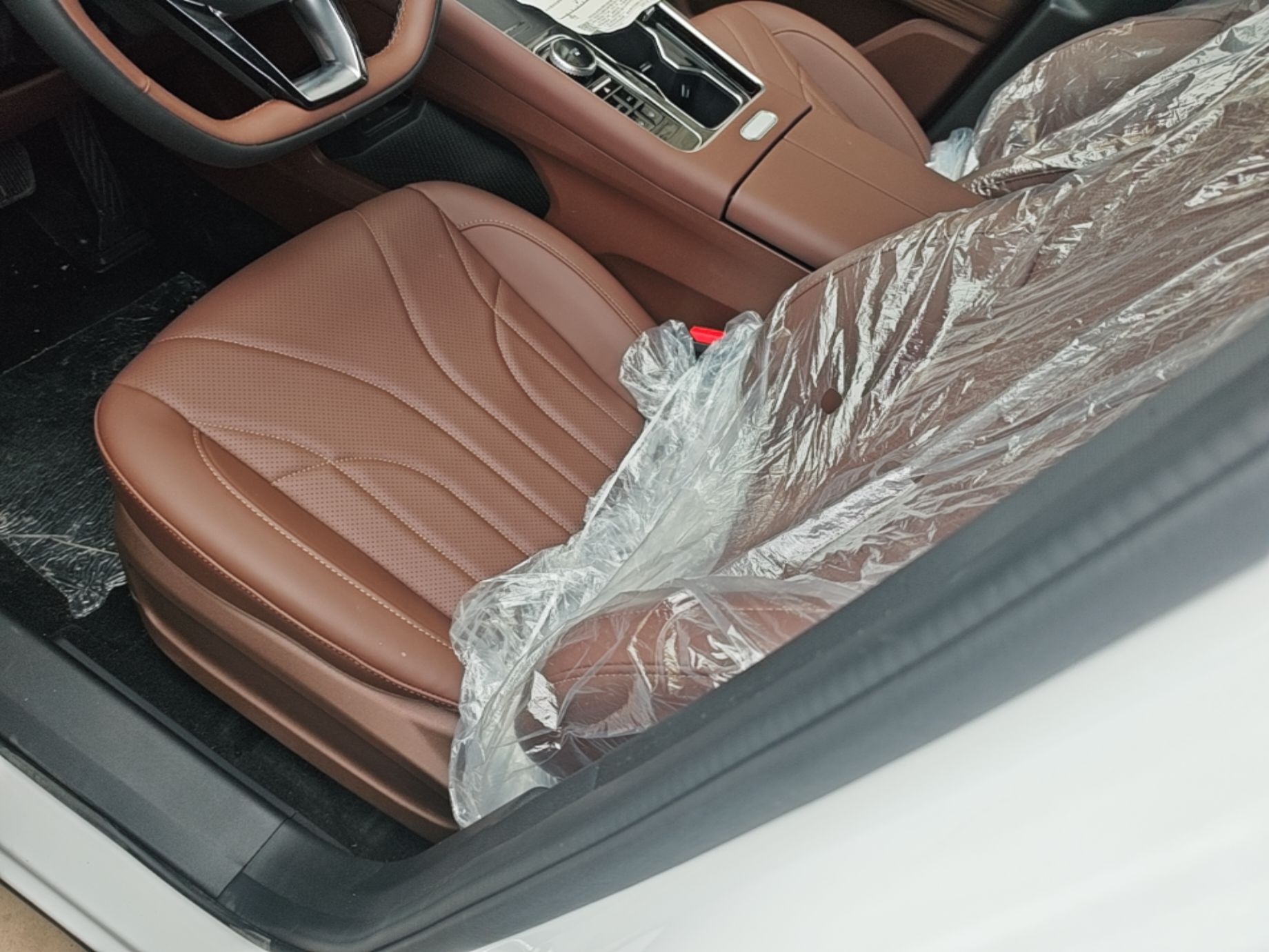 Vordere Reihe im Auto