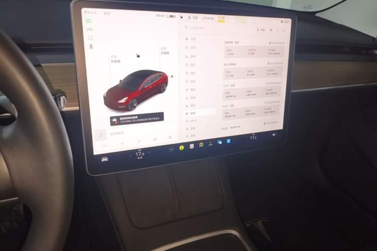 Used Tesla Model 3 2022 Rear-Wheel-Drive Version Audio And AC Panel