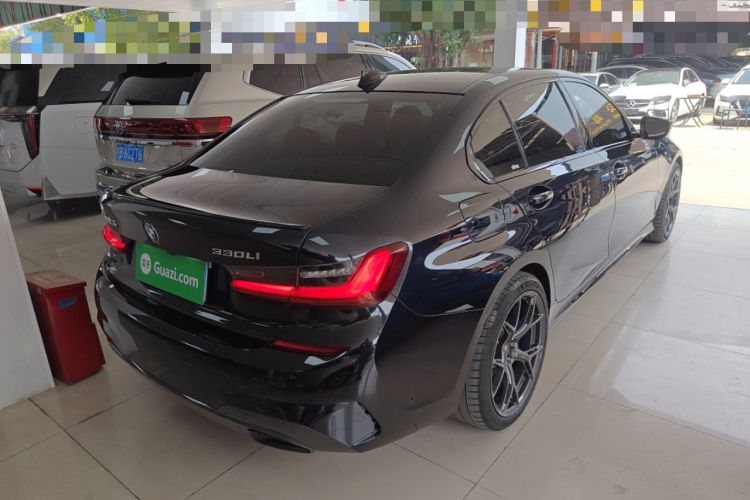 Used BMW 3 Series 2022 Restyled 330Li xDrive M Sport Night Edition Package Rear Right 45 Deg