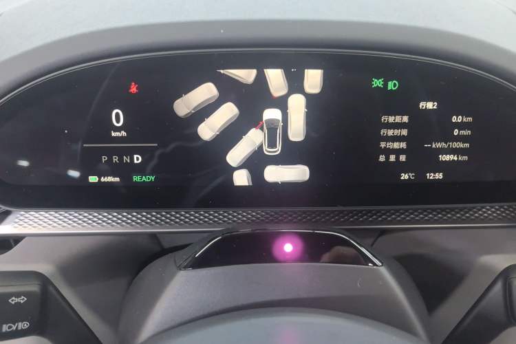 Used Zeekr 7X 2025 100 kWh Long-Range Rear-Wheel Drive with Intelligent Driving Features Instrument Cluster