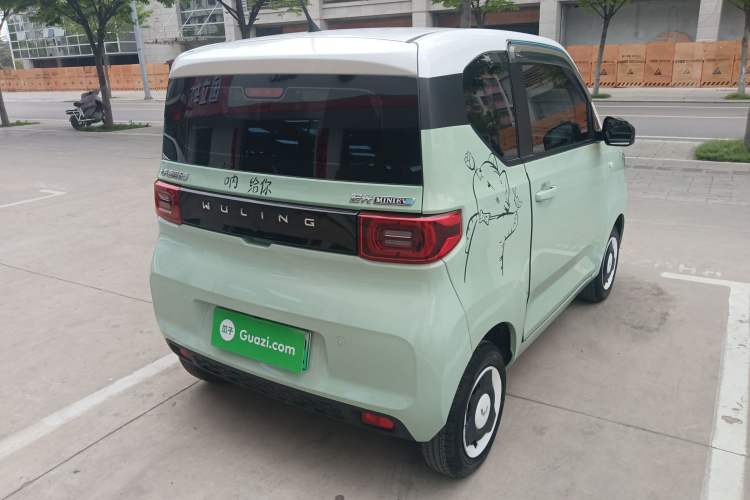 Used Wuling Hongguang MINIEV 2021 Macaron Premium Model – Lithium Iron Phosphate Rear Right 45 Deg