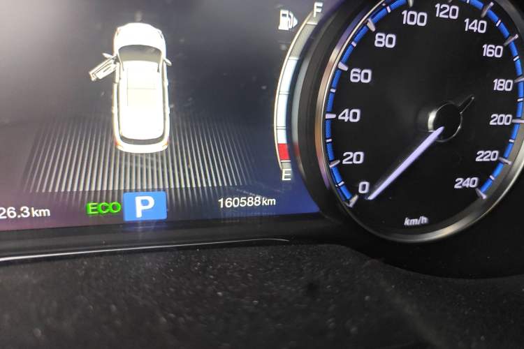 Used GAC Trumpchi GS8 2017 320T Two-Wheel Drive Luxury Smart Connectivity Version (7 Seats) Odometer Close Up