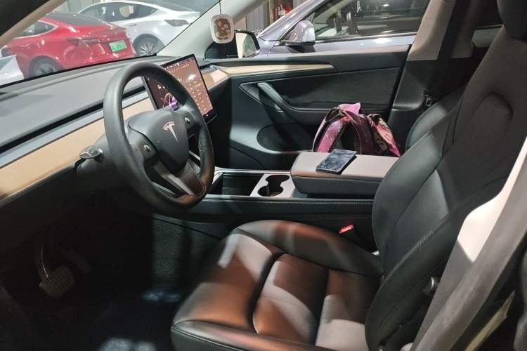 Used Tesla Model Y 2021 Long-Range All-Wheel-Drive Version 3D7 Left Front Seat