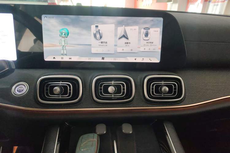 Used Chery Tiggo 9 2023 2.0T Dual-Clutch Two-Wheel Drive Prestige Version 5 Seats Audio And AC Panel