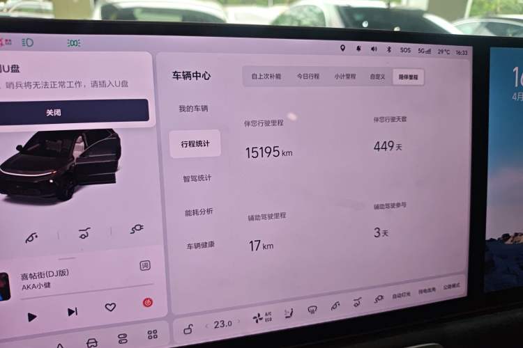 Used Li Auto L6 2024 Pro Model Instrument Cluster