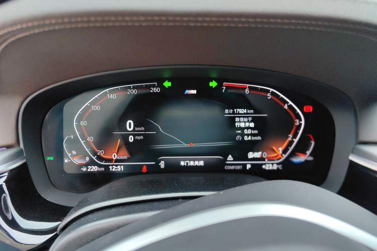 Used BMW 5 Series 2021 Facelifted 530Li Leading Edition M Sport Package Instrument Cluster