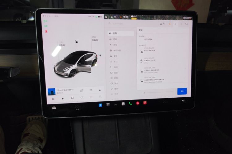 Used Tesla Model 3 2021 Performance High-Performance All-Wheel-Drive Version Audio And AC Panel